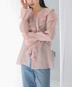 URBAN RESEARCH ROSSO / アーバンリサーチ ロッソ シャツ・ブラウス | 『WEB/一部店舗限定』ラッフルデザインブラウス