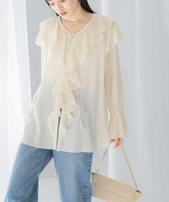 URBAN RESEARCH ROSSO / アーバンリサーチ ロッソ シャツ・ブラウス | 『WEB/一部店舗限定』ラッフルデザインブラウス