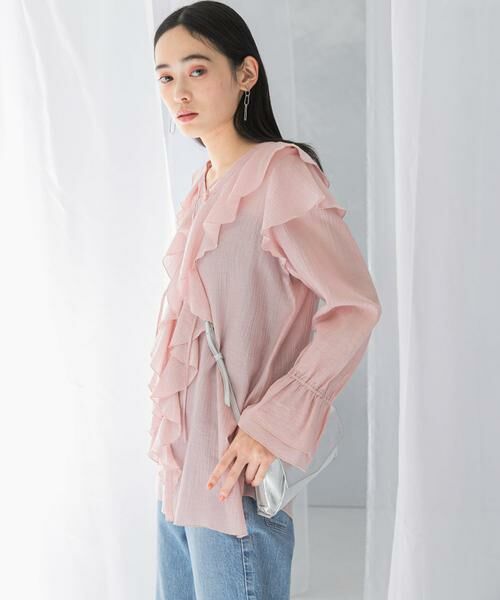 URBAN RESEARCH ROSSO / アーバンリサーチ ロッソ シャツ・ブラウス | 『WEB/一部店舗限定』ラッフルデザインブラウス | 詳細1