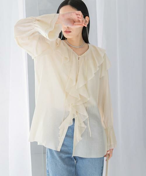 URBAN RESEARCH ROSSO / アーバンリサーチ ロッソ シャツ・ブラウス | 『WEB/一部店舗限定』ラッフルデザインブラウス | 詳細10