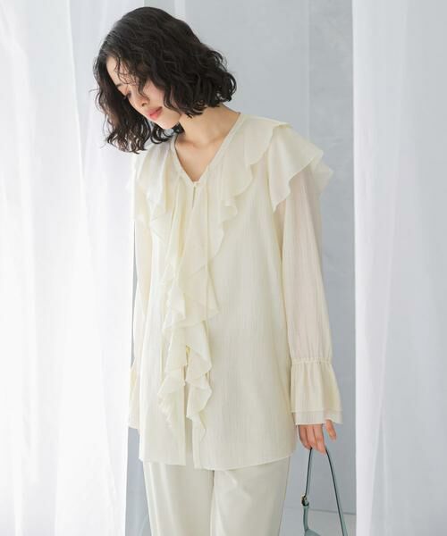 URBAN RESEARCH ROSSO / アーバンリサーチ ロッソ シャツ・ブラウス | 『WEB/一部店舗限定』ラッフルデザインブラウス | 詳細19