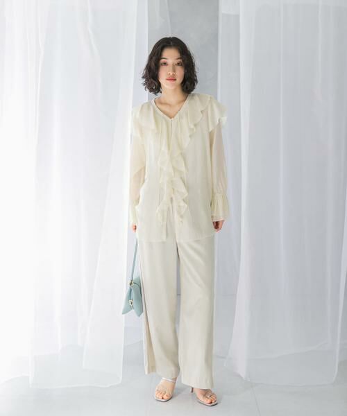 URBAN RESEARCH ROSSO / アーバンリサーチ ロッソ シャツ・ブラウス | 『WEB/一部店舗限定』ラッフルデザインブラウス | 詳細21