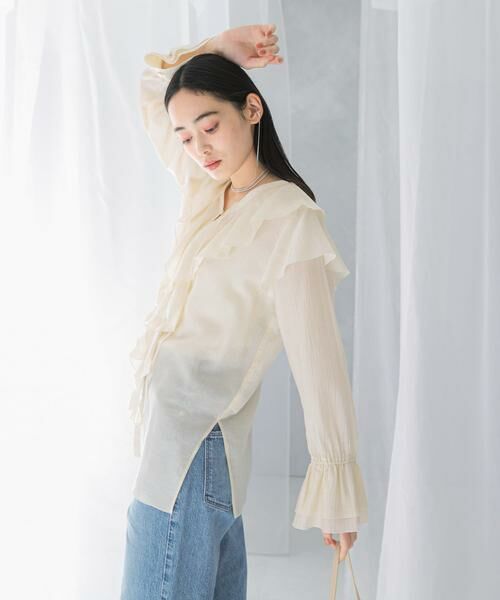 URBAN RESEARCH ROSSO / アーバンリサーチ ロッソ シャツ・ブラウス | 『WEB/一部店舗限定』ラッフルデザインブラウス | 詳細11