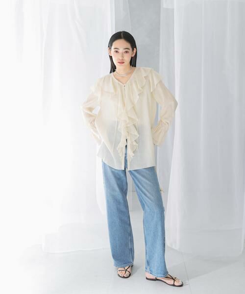 URBAN RESEARCH ROSSO / アーバンリサーチ ロッソ シャツ・ブラウス | 『WEB/一部店舗限定』ラッフルデザインブラウス | 詳細14