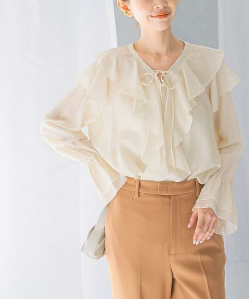 URBAN RESEARCH ROSSO / アーバンリサーチ ロッソ シャツ・ブラウス | 『WEB/一部店舗限定』ラッフルデザインブラウス | 詳細16