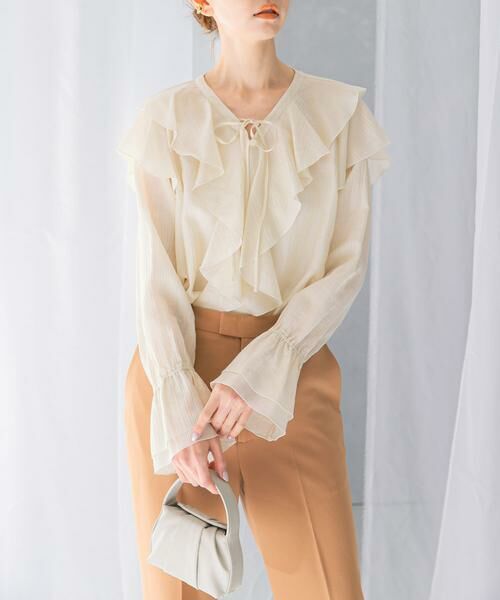 URBAN RESEARCH ROSSO / アーバンリサーチ ロッソ シャツ・ブラウス | 『WEB/一部店舗限定』ラッフルデザインブラウス | 詳細17