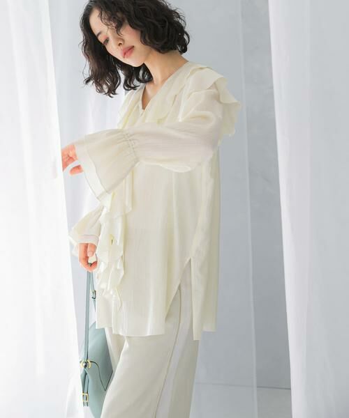 URBAN RESEARCH ROSSO / アーバンリサーチ ロッソ シャツ・ブラウス | 『WEB/一部店舗限定』ラッフルデザインブラウス | 詳細18
