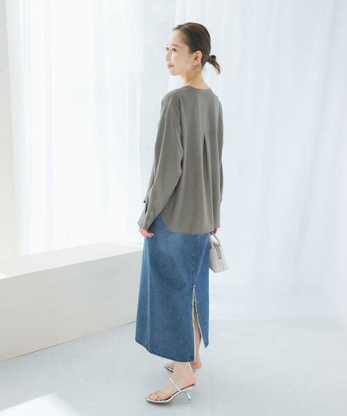 URBAN RESEARCH ROSSO / アーバンリサーチ ロッソ シャツ・ブラウス | キュプラツイルVネックブラウス | 詳細7