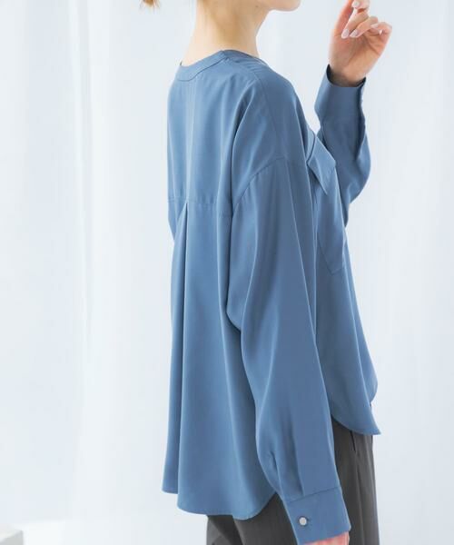 URBAN RESEARCH ROSSO / アーバンリサーチ ロッソ シャツ・ブラウス | キュプラツイルVネックブラウス | 詳細16