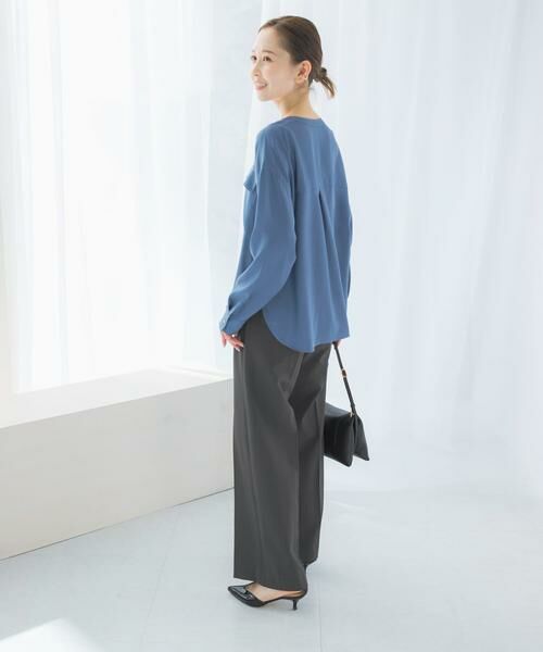 URBAN RESEARCH ROSSO / アーバンリサーチ ロッソ シャツ・ブラウス | キュプラツイルVネックブラウス | 詳細18