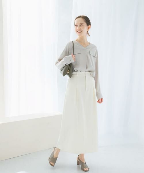 URBAN RESEARCH ROSSO / アーバンリサーチ ロッソ シャツ・ブラウス | キュプラツイルVネックブラウス | 詳細26