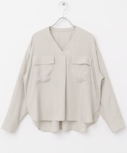 URBAN RESEARCH ROSSO / アーバンリサーチ ロッソ シャツ・ブラウス | キュプラツイルVネックブラウス | 詳細28