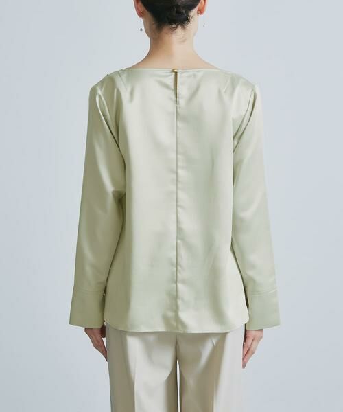 URBAN RESEARCH ROSSO / アーバンリサーチ ロッソ シャツ・ブラウス | ドレープネックサテンブラウス | 詳細10