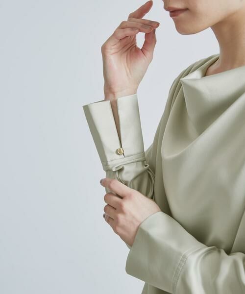 URBAN RESEARCH ROSSO / アーバンリサーチ ロッソ シャツ・ブラウス | ドレープネックサテンブラウス | 詳細12