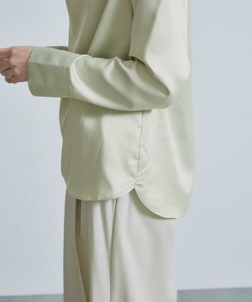 URBAN RESEARCH ROSSO / アーバンリサーチ ロッソ シャツ・ブラウス | ドレープネックサテンブラウス | 詳細13