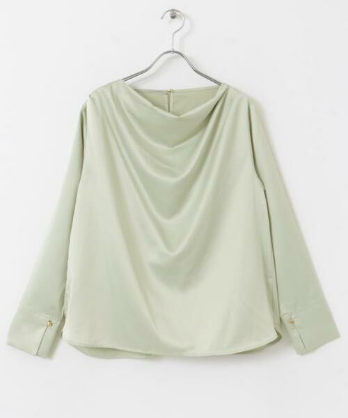 URBAN RESEARCH ROSSO / アーバンリサーチ ロッソ シャツ・ブラウス | ドレープネックサテンブラウス | 詳細14