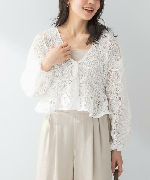 URBAN RESEARCH ROSSO / アーバンリサーチ ロッソ シャツ・ブラウス | F by ROSSO　コードレースブラウス | 詳細1