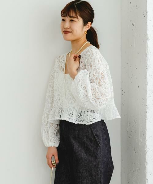 URBAN RESEARCH ROSSO / アーバンリサーチ ロッソ シャツ・ブラウス | F by ROSSO　コードレースブラウス | 詳細10