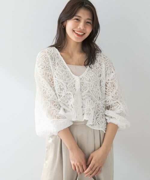 URBAN RESEARCH ROSSO / アーバンリサーチ ロッソ シャツ・ブラウス | F by ROSSO　コードレースブラウス | 詳細2