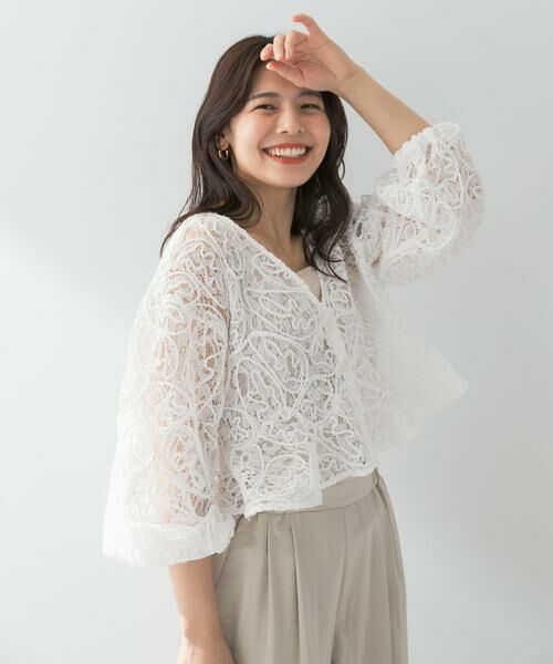 URBAN RESEARCH ROSSO / アーバンリサーチ ロッソ シャツ・ブラウス | F by ROSSO　コードレースブラウス | 詳細3