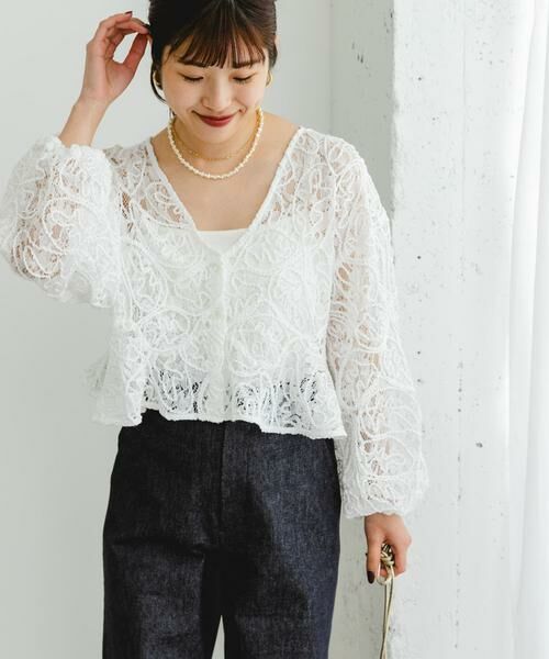 URBAN RESEARCH ROSSO / アーバンリサーチ ロッソ シャツ・ブラウス | F by ROSSO　コードレースブラウス | 詳細7