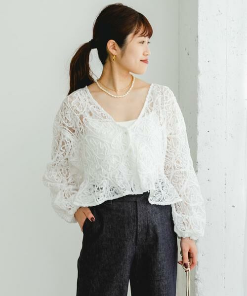 URBAN RESEARCH ROSSO / アーバンリサーチ ロッソ シャツ・ブラウス | F by ROSSO　コードレースブラウス | 詳細9