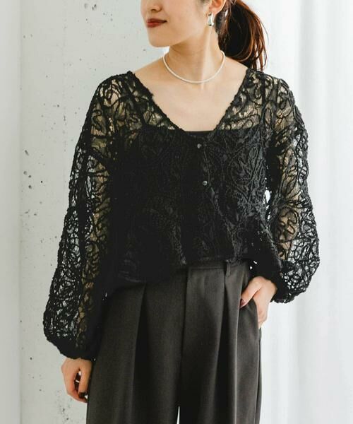 URBAN RESEARCH ROSSO / アーバンリサーチ ロッソ シャツ・ブラウス | F by ROSSO　コードレースブラウス | 詳細21