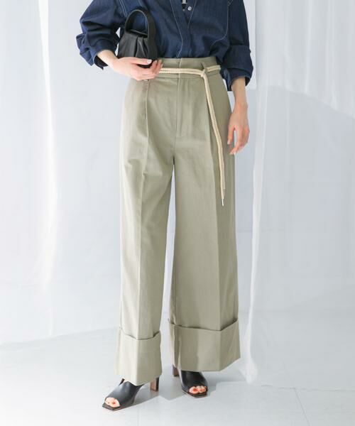 URBAN RESEARCH ROSSO / アーバンリサーチ ロッソ その他パンツ | ベルト付ロールアップパンツ | 詳細1