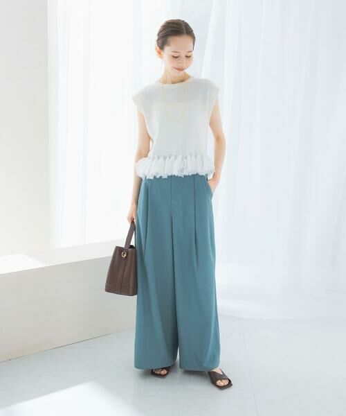 URBAN RESEARCH ROSSO / アーバンリサーチ ロッソ その他パンツ | ハイウエストワイドパンツ | 詳細7