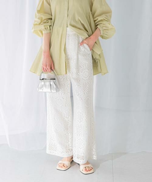 URBAN RESEARCH ROSSO / アーバンリサーチ ロッソ その他パンツ | レースワイドパンツ | 詳細1