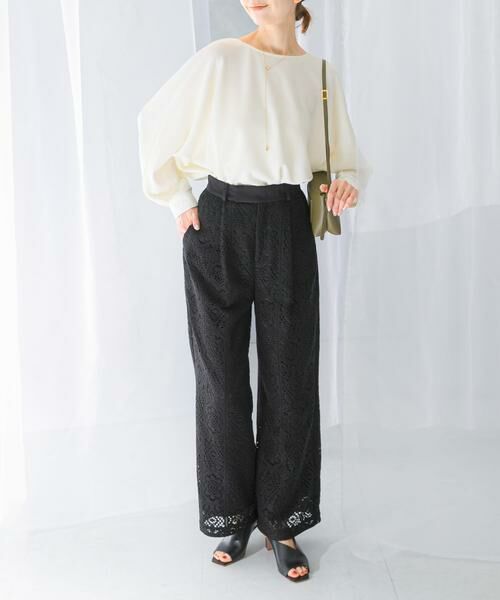 URBAN RESEARCH ROSSO / アーバンリサーチ ロッソ その他パンツ | レースワイドパンツ | 詳細13