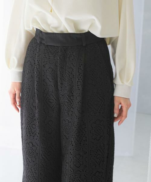 URBAN RESEARCH ROSSO / アーバンリサーチ ロッソ その他パンツ | レースワイドパンツ | 詳細18