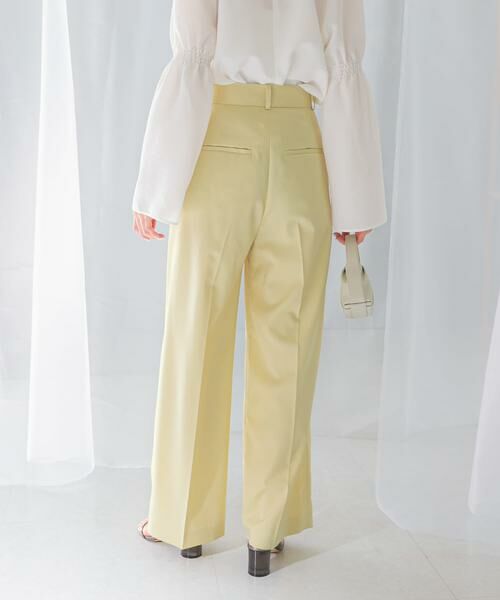 URBAN RESEARCH ROSSO / アーバンリサーチ ロッソ その他パンツ | ハイウエストワイドスラックス | 詳細2