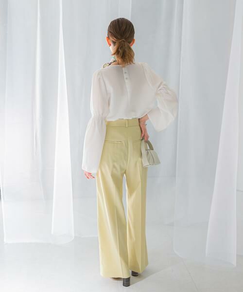 URBAN RESEARCH ROSSO / アーバンリサーチ ロッソ その他パンツ | ハイウエストワイドスラックス | 詳細3