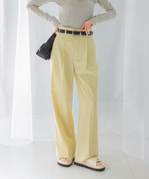 URBAN RESEARCH ROSSO / アーバンリサーチ ロッソ その他パンツ | ハイウエストワイドスラックス | 詳細4