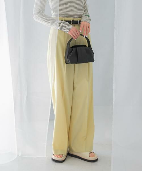 URBAN RESEARCH ROSSO / アーバンリサーチ ロッソ その他パンツ | ハイウエストワイドスラックス | 詳細5