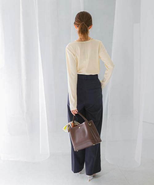 URBAN RESEARCH ROSSO / アーバンリサーチ ロッソ その他パンツ | ハイウエストワイドスラックス | 詳細18