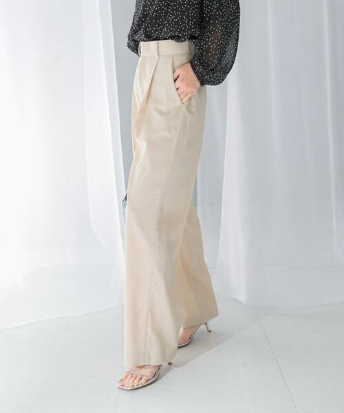 URBAN RESEARCH ROSSO / アーバンリサーチ ロッソ その他パンツ | ハイウエストワイドスラックス | 詳細28