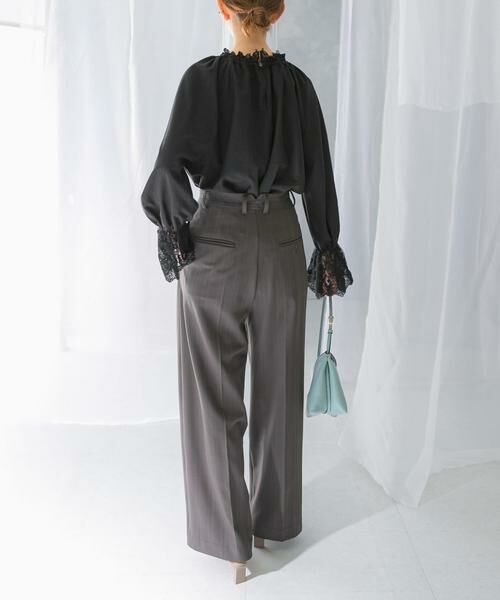 URBAN RESEARCH ROSSO / アーバンリサーチ ロッソ その他パンツ | ヘリンボーンラップストレートパンツ | 詳細14