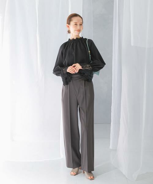 URBAN RESEARCH ROSSO / アーバンリサーチ ロッソ その他パンツ | ヘリンボーンラップストレートパンツ | 詳細15