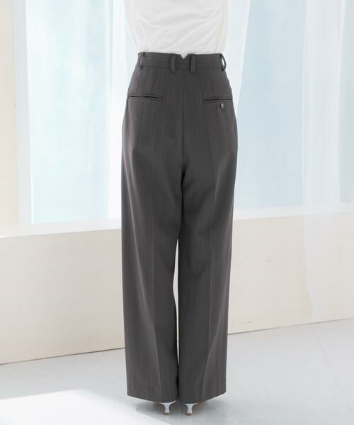 URBAN RESEARCH ROSSO / アーバンリサーチ ロッソ その他パンツ | ヘリンボーンラップストレートパンツ | 詳細18