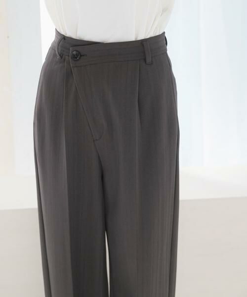 URBAN RESEARCH ROSSO / アーバンリサーチ ロッソ その他パンツ | ヘリンボーンラップストレートパンツ | 詳細19