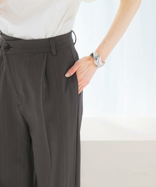 URBAN RESEARCH ROSSO / アーバンリサーチ ロッソ その他パンツ | ヘリンボーンラップストレートパンツ | 詳細20