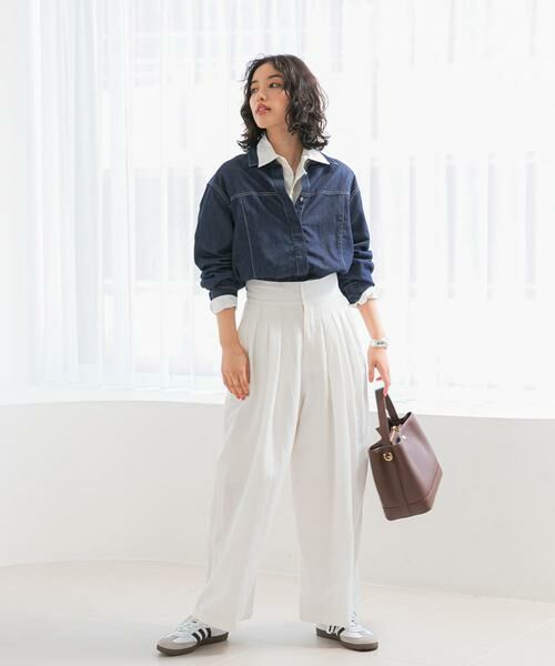 URBAN RESEARCH ROSSO/アーバンリサーチ ロッソ ライトタックパンツ オフホワイト 38 URBAN RESEARCH ROSSO/アーバンリサーチ ロッソ ライトタックパンツ オフホワイト 38