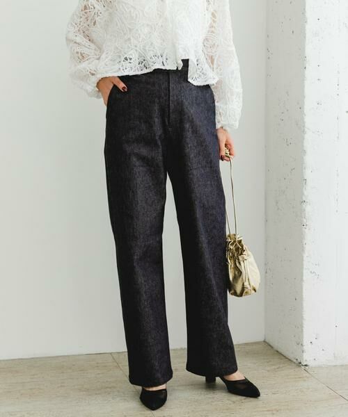 URBAN RESEARCH ROSSO / アーバンリサーチ ロッソ デニムパンツ | 『MADE IN JAPAN』F by ROSSO　モンスターストレッチワイドストレートデニム | 詳細2