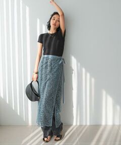 URBAN RESEARCH ROSSO / アーバンリサーチ ロッソ スカート | フラワースパンコールレーススカート