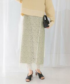 URBAN RESEARCH ROSSO / アーバンリサーチ ロッソ スカート | フラワースパンコールレーススカート