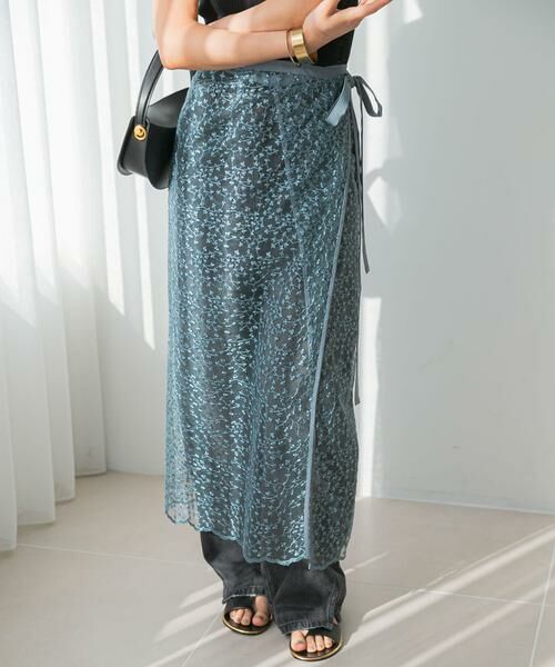 URBAN RESEARCH ROSSO / アーバンリサーチ ロッソ スカート | フラワースパンコールレーススカート | 詳細1