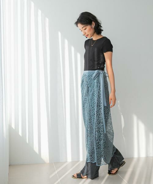 URBAN RESEARCH ROSSO / アーバンリサーチ ロッソ スカート | フラワースパンコールレーススカート | 詳細4