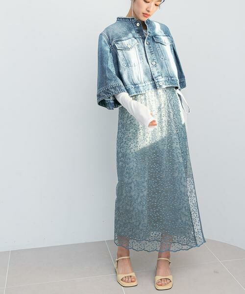 URBAN RESEARCH ROSSO / アーバンリサーチ ロッソ スカート | フラワースパンコールレーススカート | 詳細5